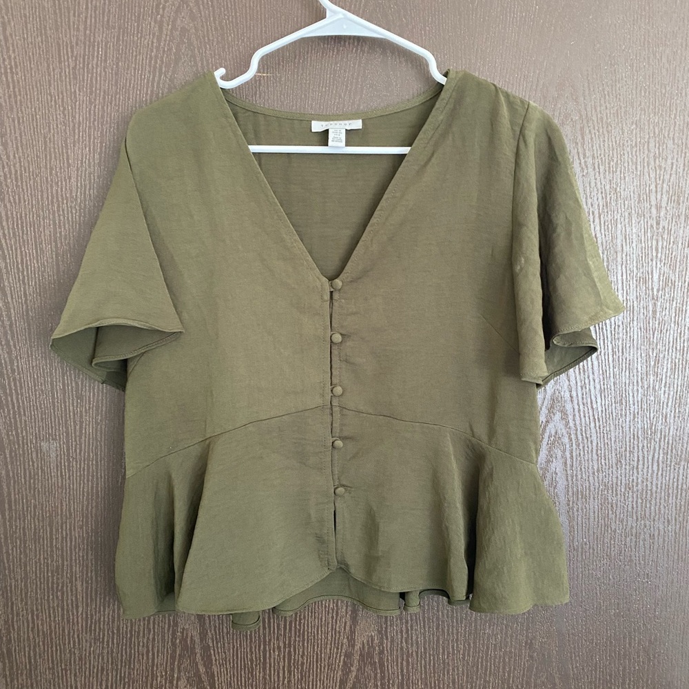 Topshop peplum top
